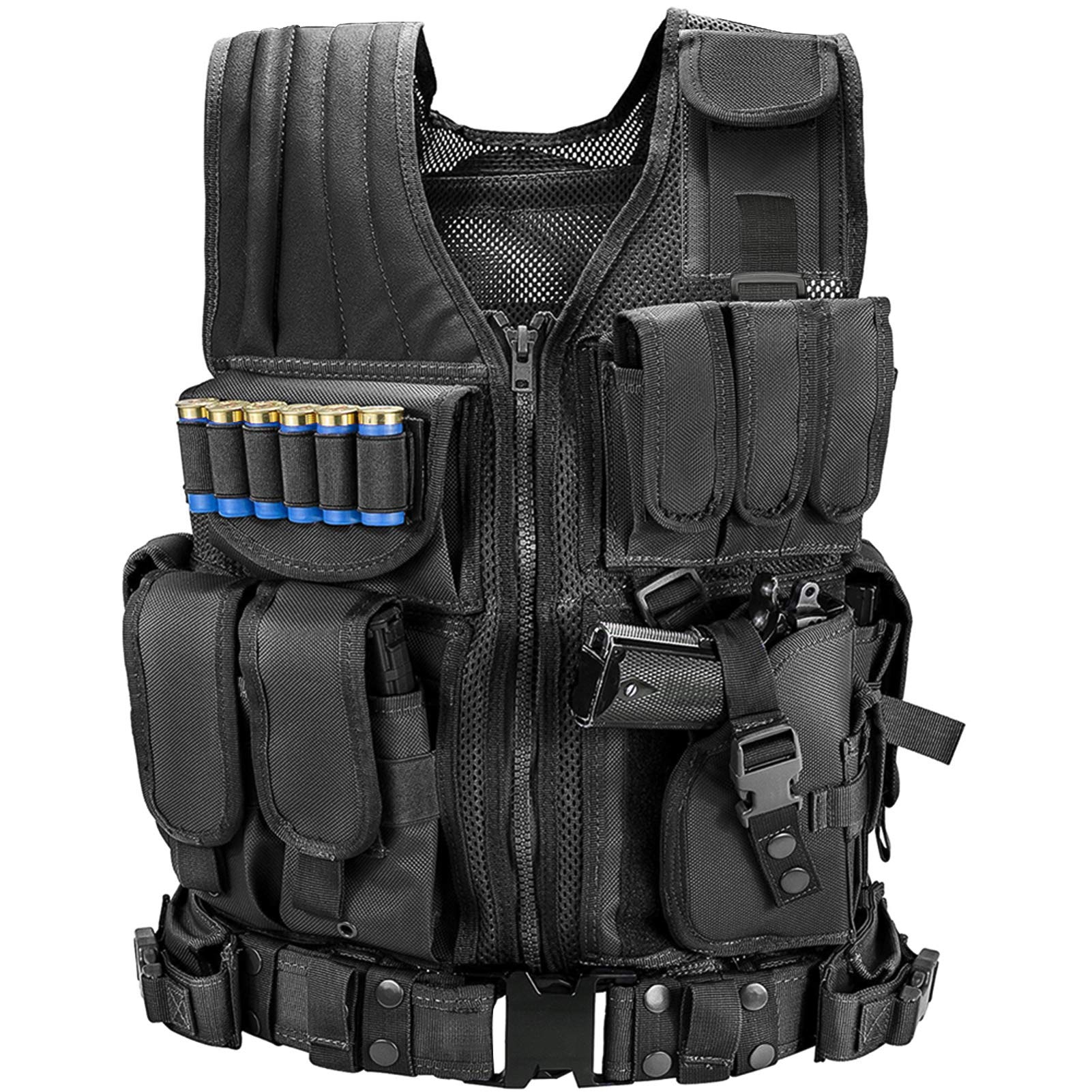 Buy now Marmot Tactical Vest Durable Mesh Vest with Detachable Belt & Holster for Subcompact/Compact/Standard Pistol at indiglob india