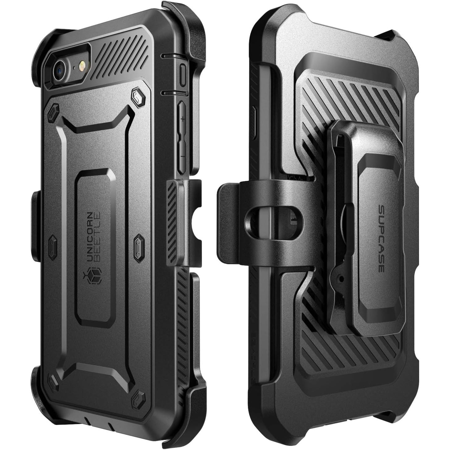 Buy now SUPCASE for iPhone 8 Plus Case with Belt-Clip (Unicorn Beetle Pro), [Built-in Screen Protector] [Military-Grade Drop Protection] Heavy Duty Rugged Phone Case for iPhone 8 Plus/iPhone 7 Plus, Black at indiglob india