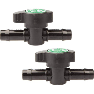 1 Inch Barbed Shut Off Valve - Simple On and Off Operation No Leak Design - Pack of 2 - Constructed from Lightweight Wear-Resistant Plastic - My Store