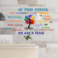 Chinco Office Inspirational Wall Decals Office Wall Decor for Quotes Positive Sayings Peel and Stick Workplace Stickers Motivational Teamwork Company Art We are a Team Gift(Elegant Style)