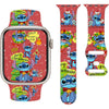 Cute Cartoon Design Pattern Printed Bands Compatible with Apple Watch Band 38mm 40mm 41mm, Grade Soft Silicone Sports Wristband Strap for iWatch Ultra SE & Series 10/9/8/7/6/5/4/3/2/1 - Cartoon Monster C