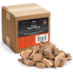Camerons All Natural Hickory Wood Chunks for Smoking Meat -840 Cu. in. Box, Approx 10 Pounds- Kiln Dried Large Cut BBQ Wood Chips for Smoker- Barbecue Chunks Smoker Accessories
