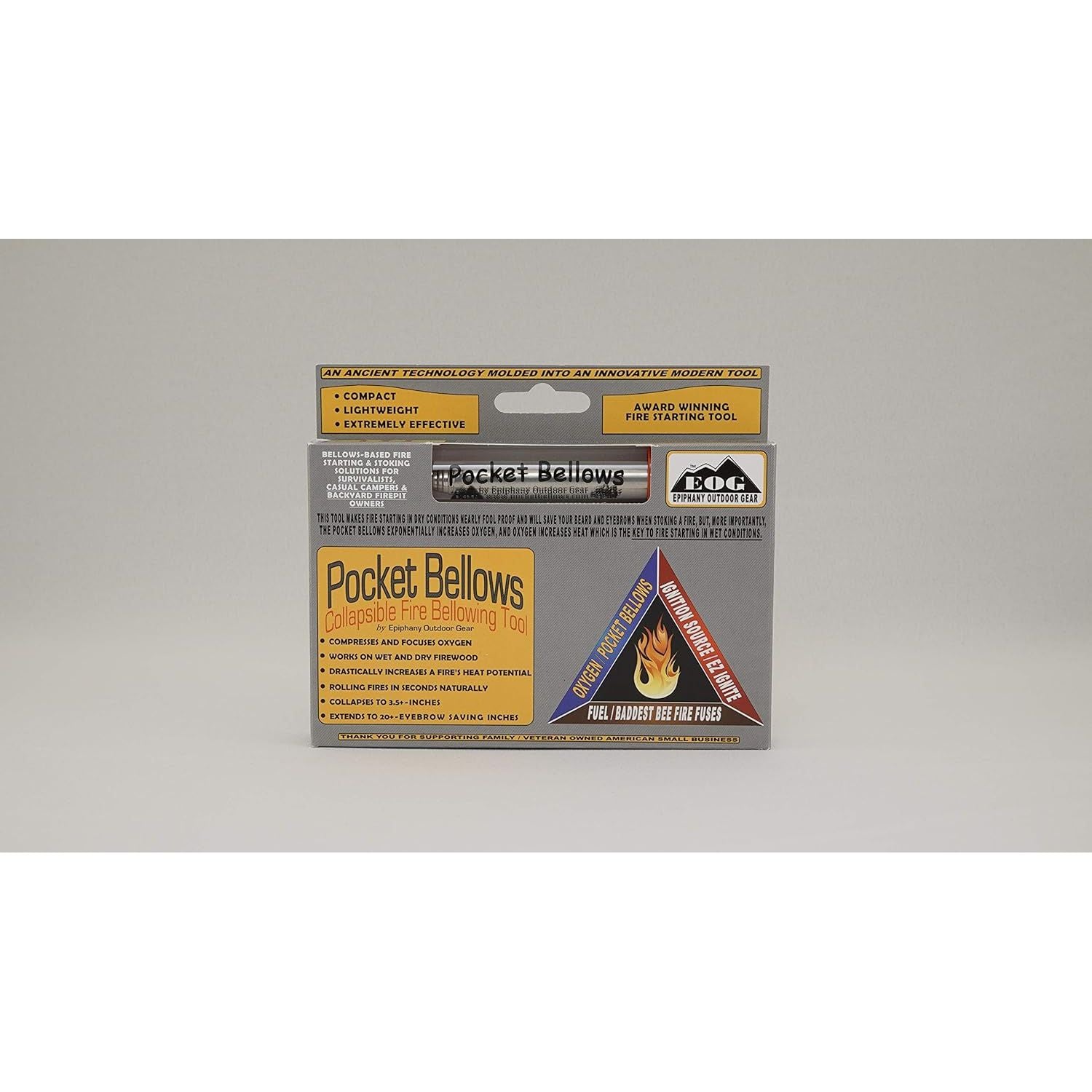 Buy now Pocket Bellows - Weatherproof Collapsible Fire Bellowing Tool for Starting Fire- an Essential Camping Gear at indiglob india
