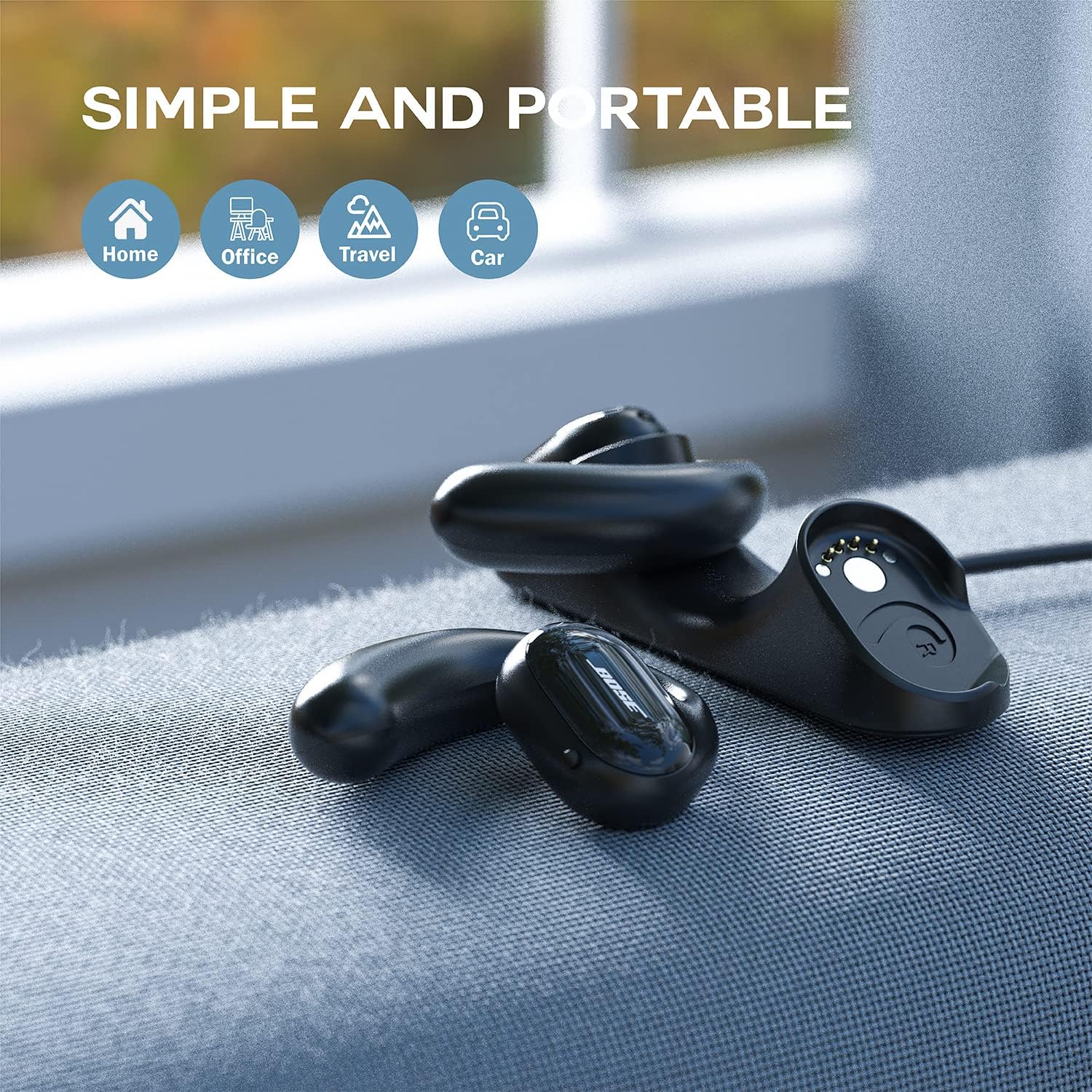 Buy now TUSITA Magnetic Charger Charging Base Compatible with Bose Sport Open Earbuds - 1M at indiglob india