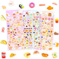 3D Puffy Stickers for Kids Resuable Sticker for Toddler, Boys, Girls 4 Sheets - Mother Child Animals, Dogs, Cats, Elephant, Giraffe, Monkey, Sheep, Panda, Koala, Rabbit (Zoo)
