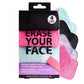 ERASE YOUR FACE Makeup Remover Cloths - Reusable Microfiber Face Towels to Cleanse & Remove Makeup - Water Activated, Dual-Sided Design for Easy Use, Great Bachelorette & Bridesmaid Gift (4 Count)
