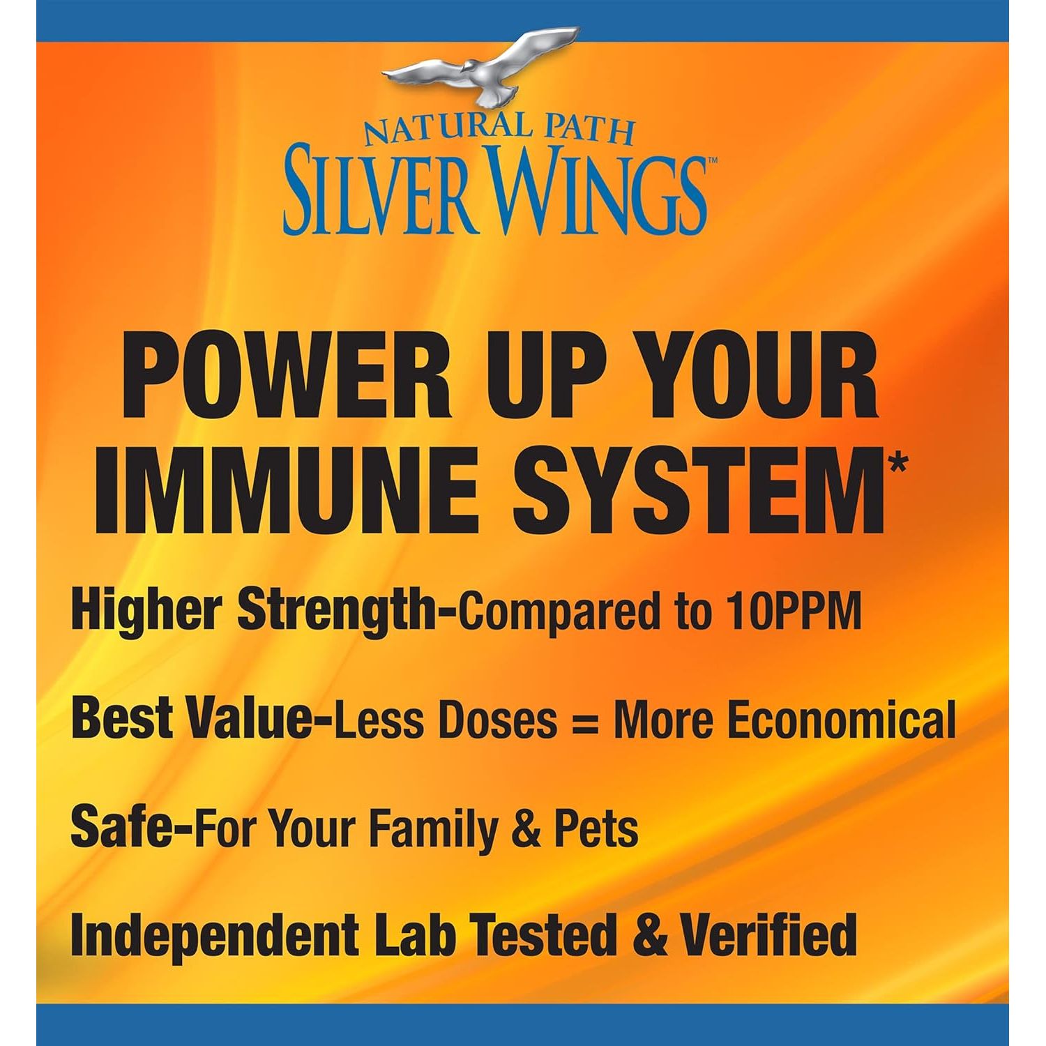 Buy now Natural Path Silver Wings Colloidal Silver Liquid - Enhanced Immune Support Supplement - 250ppm (1250mcg) - 2oz Spray at indiglob india
