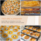 12 PCS Silicone Dehydrator Sheets, Premium Non Stick Silicone Mesh for Fruit Dehydrator, Tray Liner Reusable (14 x 14 in)