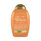 Buy now OGX Strength Length + Golden Turmeric Conditioner with Milk to Soothe Scalp Nourish Hair, Ayurveda SulfateFree Surfactants for Stronger Longer Hair, Coconut, 13 Fl Oz at indiglob india