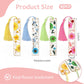 4pcs Pressed Flower Bookmark Pretty Floral Bookmark Durable Handmade Dried Flower Bookmarks for Women Reading Gift(Style C)