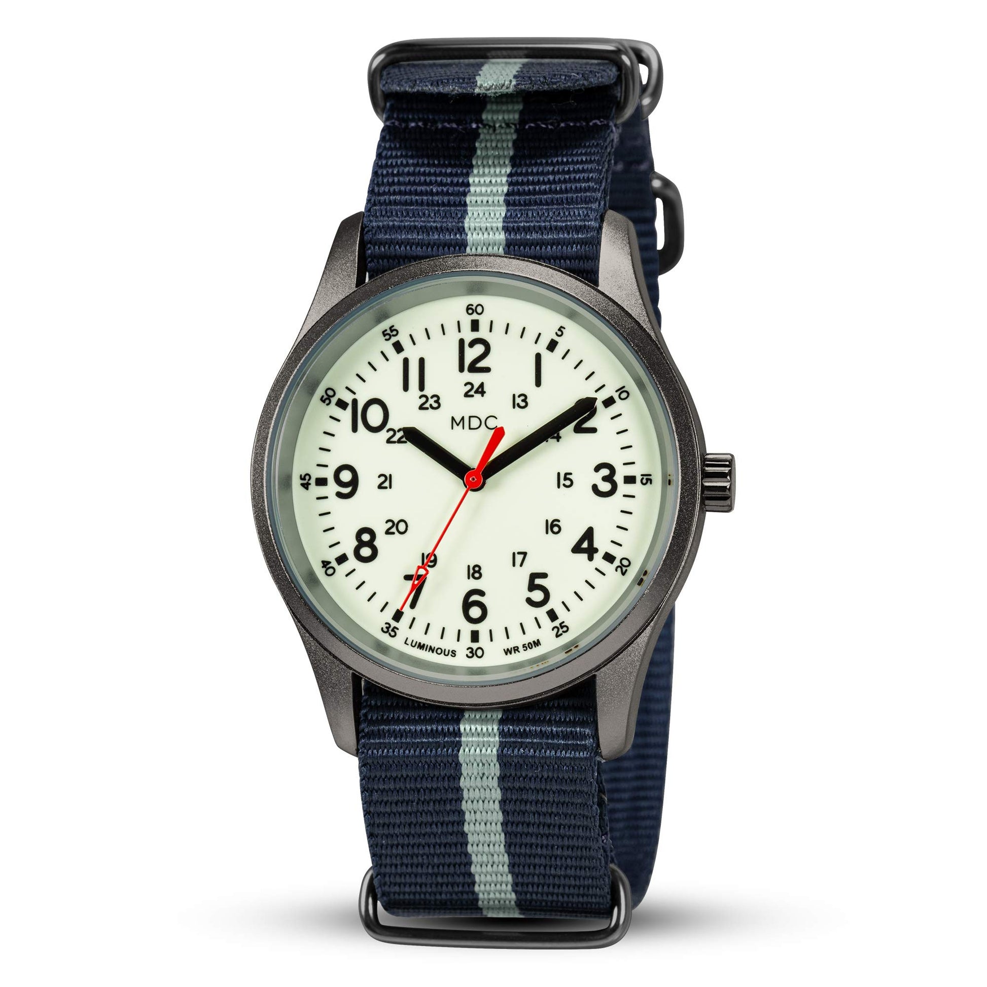 Buy now Infantry Mens Military Field Watch,Luminous Glow in The Dark Dial,Analog Tactical Wristwatch w/ 12/24 Hr Time,Japanese Quartz Movement,Slip-Thru Nylon Band,Reliable Work Watch for Men at indiglob india