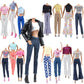 E-TING Lot 15 Items = 5 Sets Doll Clothes with 10 Pair Shoes Accessories for 11.5 Inch Girl Doll Outfits Random Style(Leather Jacket + Casual Wear)