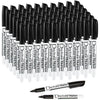 Volcanics Dry Erase Markers Low Odor Fine Whiteboard Markers Thin Box of 12, 10 Colors - Black