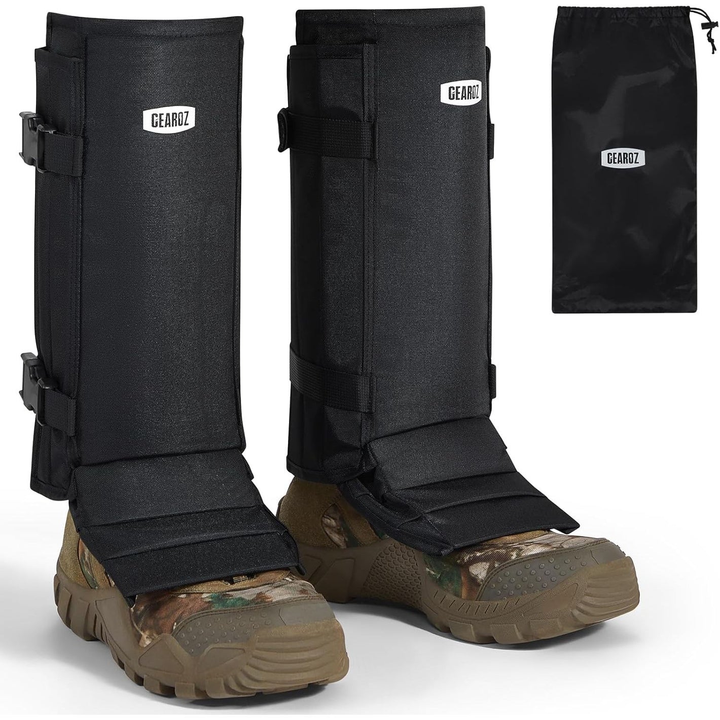 Snake Gaiters Snake Chaps, Waterproof Lower Legs Snake Guards, Snake Bite Protective Gaiters, Anti-Snake Gaiters for Men/Women, Adjustable Size for Hunting/Hiking/Farm Working