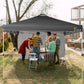 Buy now LAUSAINT HOME 10x10 Instant SunWall for Gazebo Pop up Canopy, 1 Pack Sidewall with Removable Velcro Straps for Outdoor Canopies Tent，UV30+ (Gray) at indiglob india