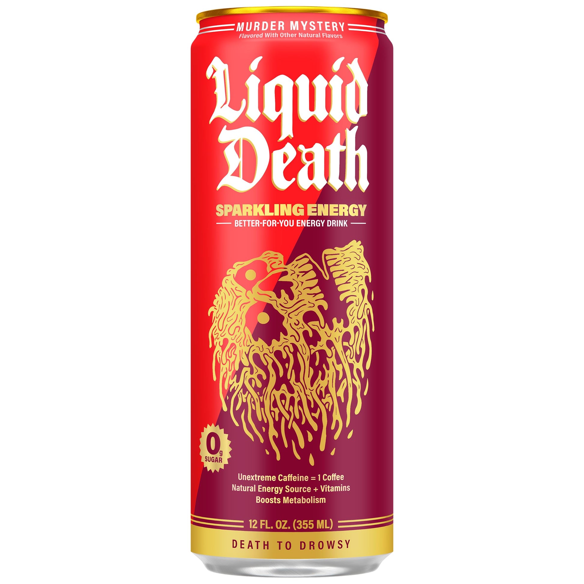 Buy now Liquid Death Sparkling Energy - Tropical Terror (Classic Piña Colada), Zero Sugar Energy Drink, Unextreme Caffeine 100mg, Essential Vitamins, 12 Fl Oz (Pack of 12) at indiglob india