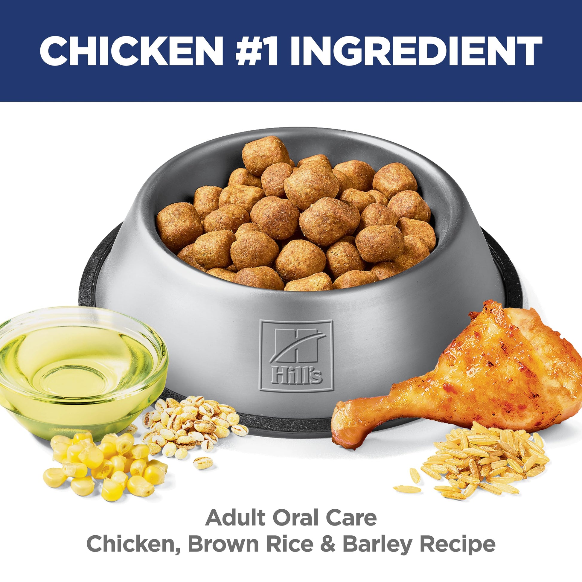 Buy now Hill's Science Diet Oral Care, Adult 1-6, Plaque & Tartar Buildup Support, Dry Dog Food, Chicken, Rice, & Barley, 4 lb Bag at indiglob india