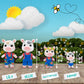 Buy now Honey Bee Acres The Cloverberrys Cow Family, 4 Miniature Doll Figures, Small at indiglob india