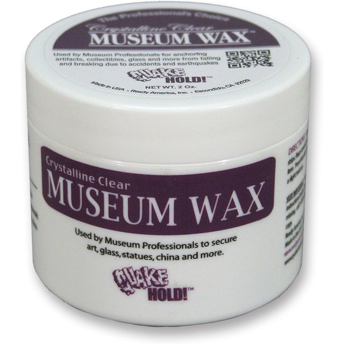 Quakehold! 66111 Museum Wax, Clear 2 Ounce