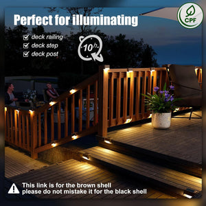 Buy now SOLPEX Solar Deck Lights Outdoor 16 Pack, Solar Step Lights Waterproof Led Solar lights for Outdoor Stairs, Step , Fence, Yard, Patio, and Pathway(Warm White) at indiglob india
