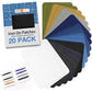 HTVRONT Iron on Patches for Clothes, 20PCS Iron on Patches for Jeans 3" by 4-1/4", 4 Shades of Cotton Denim Clothing Repair and Decoration Kit for DIY Repair, Crafting, Embellishment