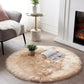 SERISSA Soft Fluffy Rug Grey Faux Sheepskin Fur Rug Shaggy Couch Cover for Bedroom Living Room Runner, 2x6 Feet