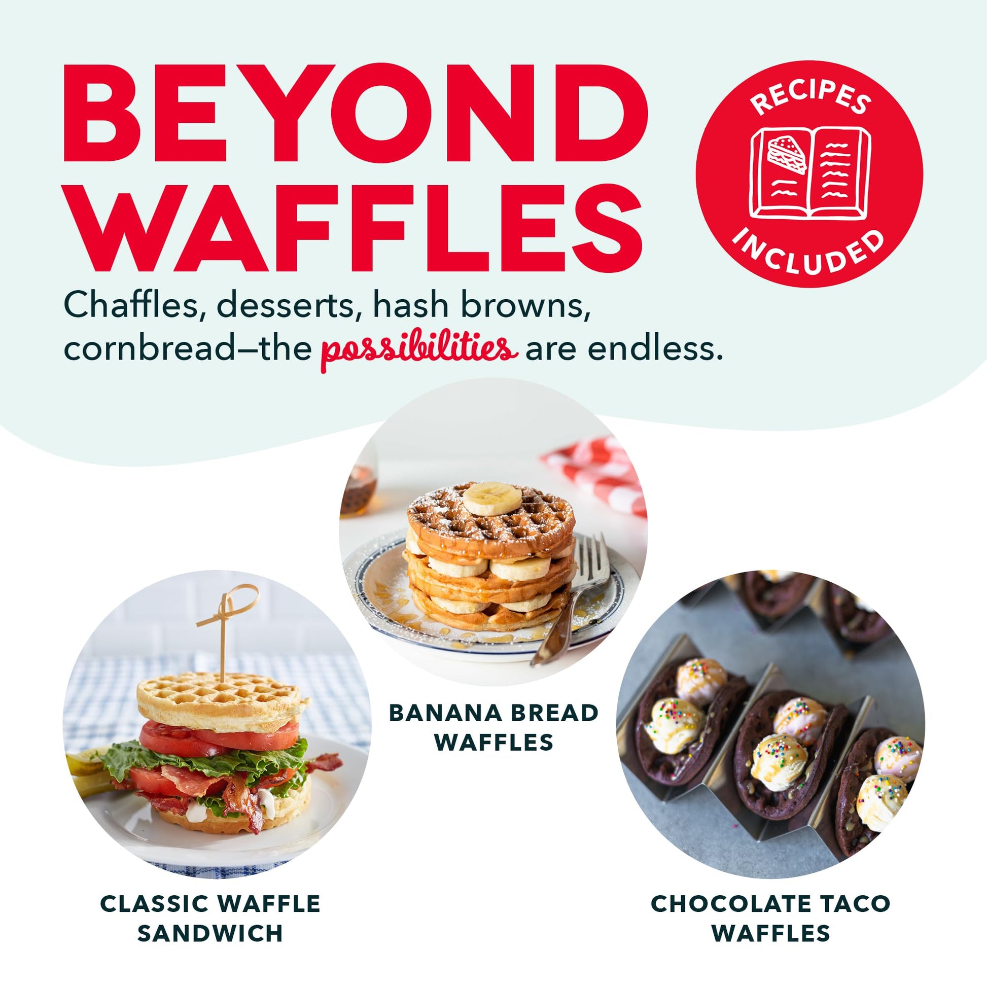 Buy now Dash Mini Waffle Maker- Compact Electric Iron for Creative Homemade Treats - PTFE nonstick surface - Easy-to-Clean - Perfect for Kids & Families - Red at indiglob india