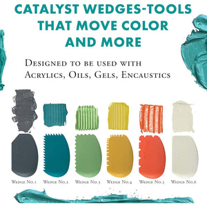 Princeton Catalyst Tools, Art Supplies for Texturizing and Moving Paint, Wedge- White