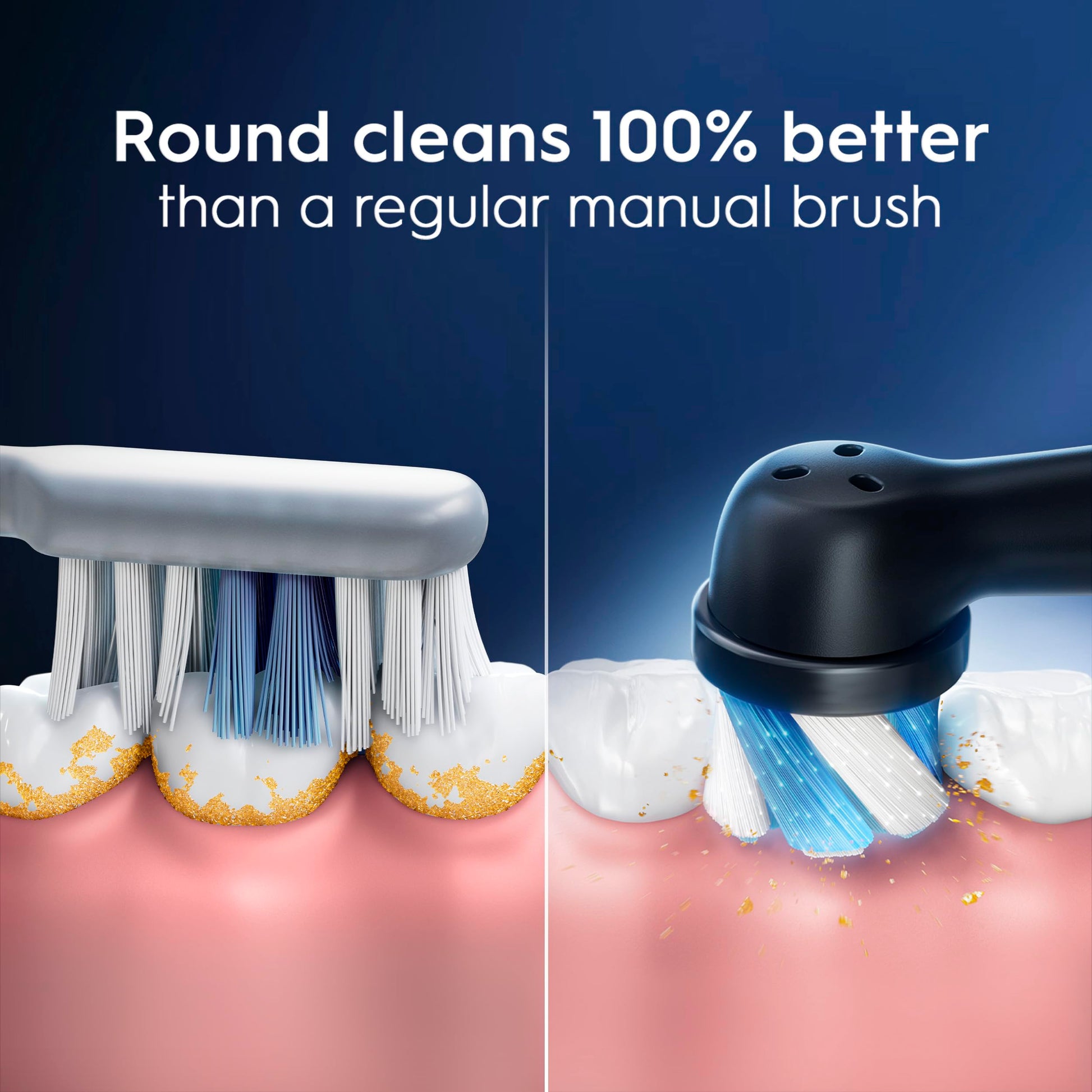 Buy now Oral-B iO Series Ultimate Clean Electric Toothbrush Replacement Brush Heads for an Oral-B Electric Toothbrush, 2 Count, Black at indiglob india