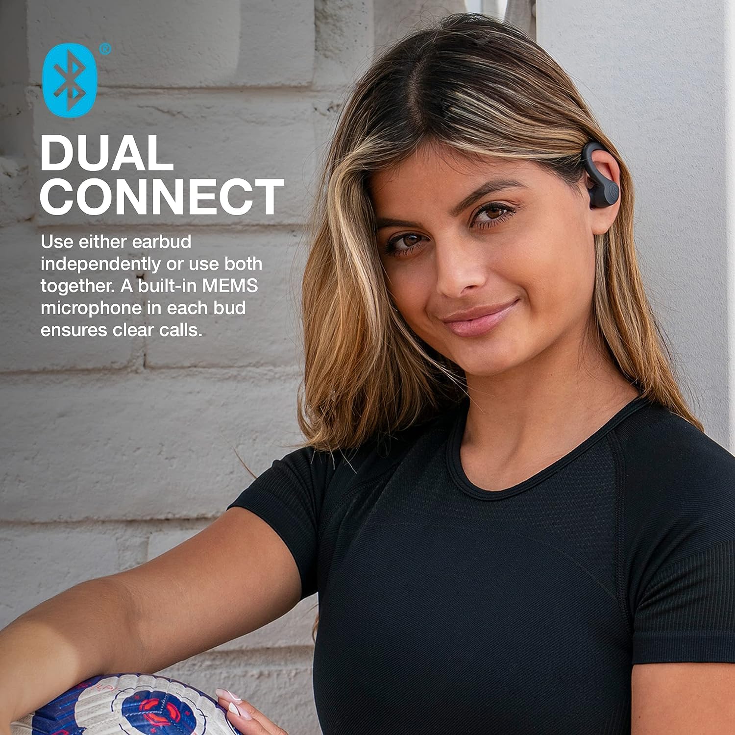 Buy now JLab Go Air Sport, Wireless Workout Earbuds Featuring C3 Clear Calling, Secure Earhook Sport Design, 32+ Hour Bluetooth Playtime, and 3 EQ Sound Settings (Graphite/Black) at indiglob india
