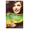 Dabur Henna Hair Color - Dark Brown, Henna Hair Dye and Conditioner, Ammonia Free, 100% Grey Coverage, 6 Sachets X 10g - Dark brown
