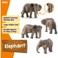 Schleich Wild Life - 3.6" Elephant Toy - Animal Figurine, Animal Toys for Boys and Girls - Realistic Female Gray Elephant - Ages 3+