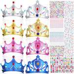 Buy now Epakh 19 Pieces DIY Crowns Set Party Foam Hats Making Your Own Tiara Crystal Diamond Sticker Princess King Crown Birthday Hat (Classic Style) at indiglob india