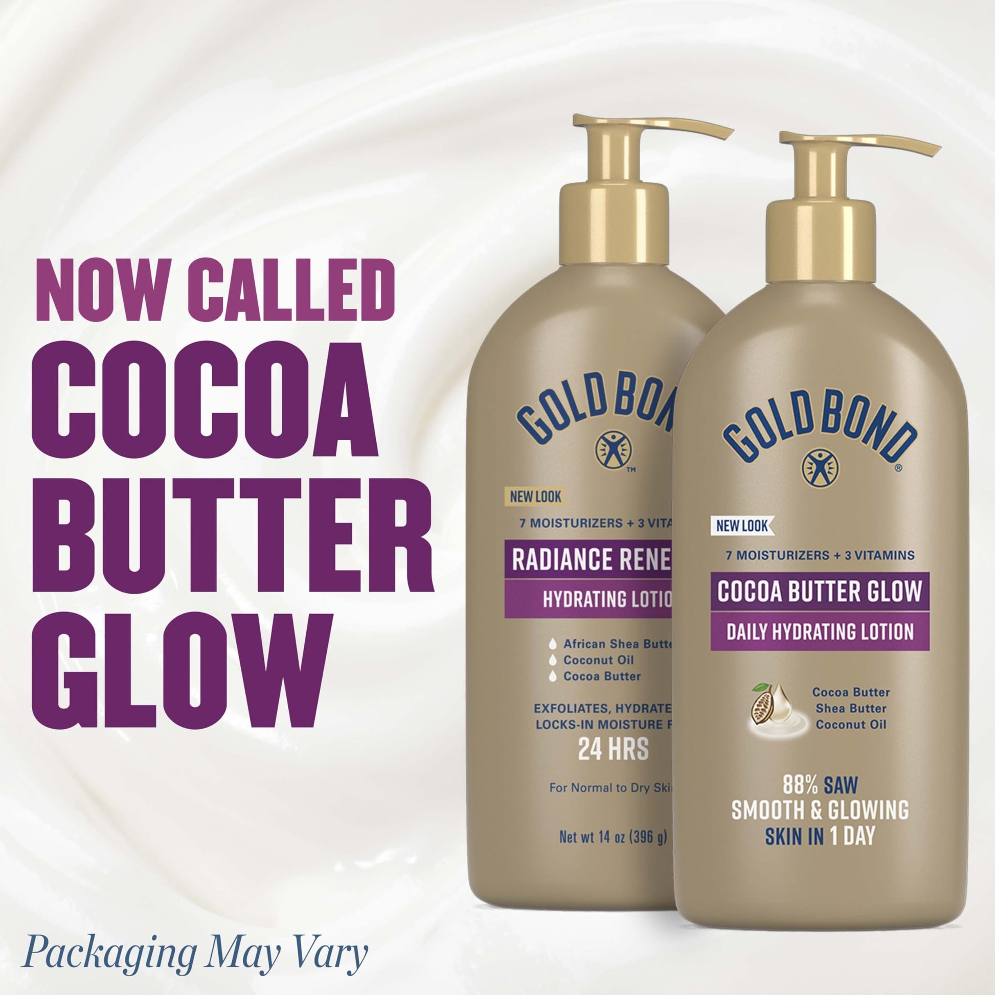 Buy now Gold Bond Cocoa Butter Glow Daily Hydrating Lotion with Shea Butter, Cocoa Butter & Coconut Oil, Exfoliating Moisturizer for Dry Skin, 14 oz. at indiglob india