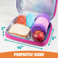 Bentology Lunch Box for Kids- Insulated, Waterproof, Durable Tote Bag Lunchbox fits Bento Boxes, Containers, Jars, Bottles- Keeps Food Hotter or Colder Longer- Back To School Reusable Sleeve For Girls