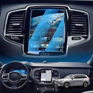 LFOTPP 2016-2018 Volvo V90 XC90 S90 Sensus 8.7 Inch Car Navigation Screen Protector,9H Tempered Glass Infotainment Screen Center Touch Screen Protector Anti Scratch High Clarity