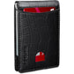 Slim Wallet for Men Genuine Leather RFID Blocking Bifold Minimalist Front Pocket Mens Wallet with Money Clip Thin Gift Box