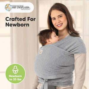 Buy now KeaBabies Baby Wrap Carrier - All in 1 Original Baby Carrier Newborn to Toddler Sling, Easy to Wear, Hands Free Bonding, Lightweight, Breathable Infant Wraps (Classic Gray) at indiglob india