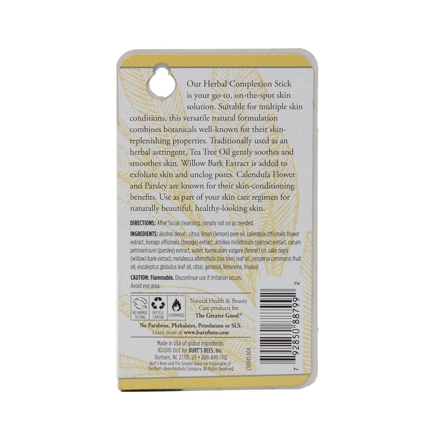 Burt's Bees Herbal Complexion Stick 0.26 Ounces, Pack of 1 - My Store