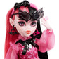Monster High Doll, Draculaura with Pink & Black Hair in Signature Look with Fashion Accessories & Pet Bat Count Fabulous