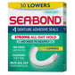 Sea Bond Secure Denture Adhesive Seals, Fresh Mint Uppers, Zinc-Free, All-Day-Hold, Mess-Free, 30 Count (Pack of 1)