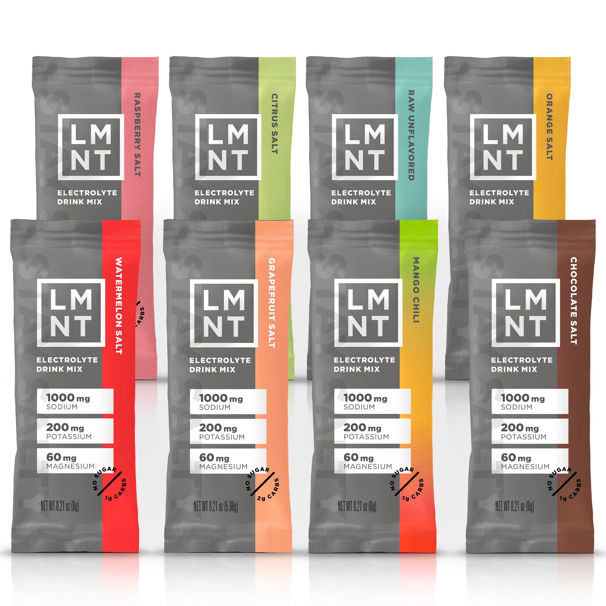 Buy now LMNT Zero Sugar Electrolytes - Sample Pack | Drink Mix | 8-Count 8 Count at indiglob india