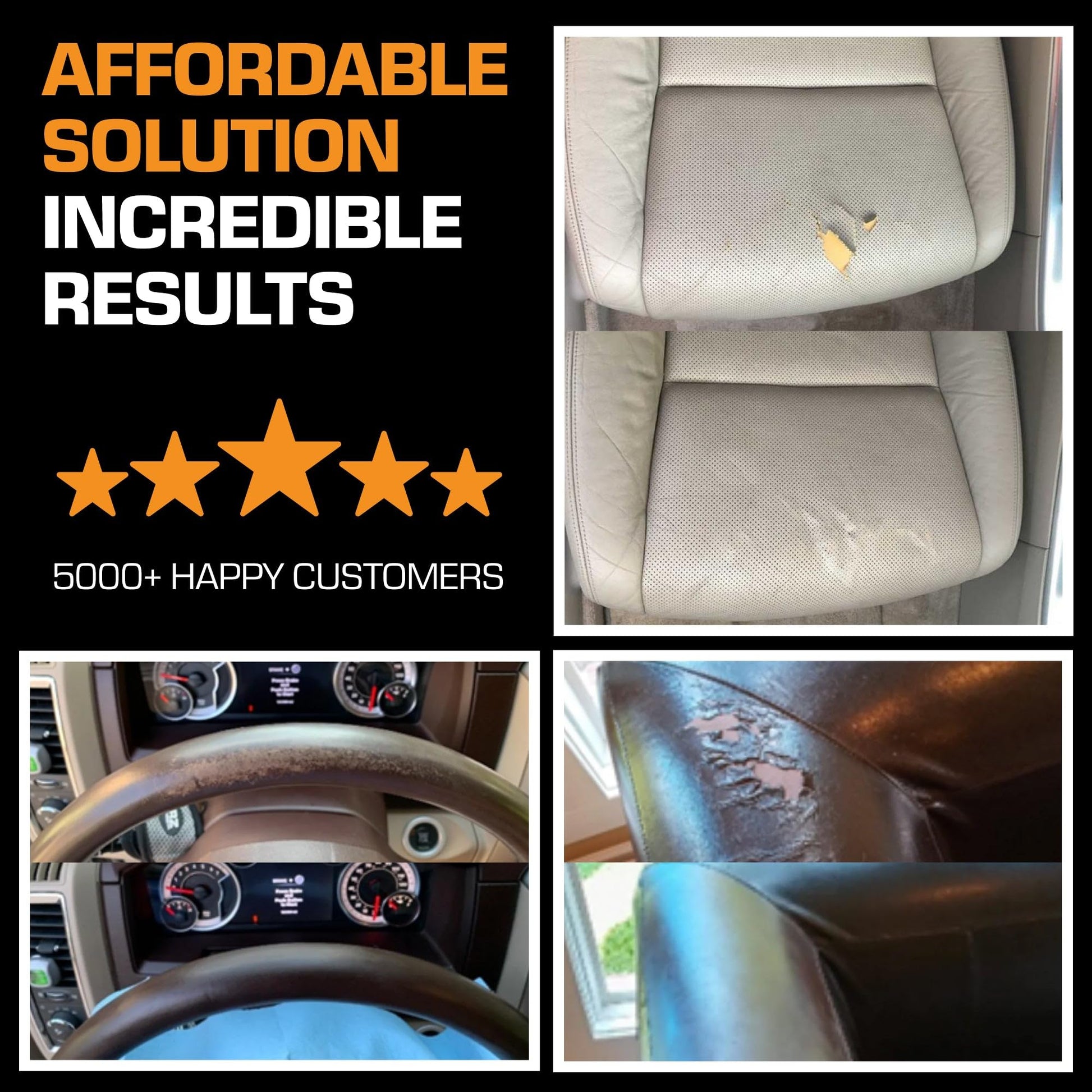 Buy now Professional Black Leather Repair Kit for Furniture, Couches, Boots, and Purses, Scratch Repair and Car Leather Restoration, All-Inclusive Vinyl Repair Kit, Quick and Easy to Use at indiglob india