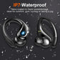 Buy now Ltinist Wireless Earbud, Bluetooth 5.3 Headphones Pure Bass Sound with Earhooks, 75H Battery Over Ear Headphones with Dual-LED Display, IP7 Waterproof Earphones Built-in Microphone for Running Sports at indiglob india