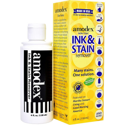 Amodex Products Inc 104 Liquid Ink & Stain Remover 4oz, Fresh and Clean