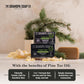 The Grandpa Soap Company Pine Tar Bar Soap for Men- Made With Pine Tar Oil, 3 in 1 Cleanser Deodorizer and Moisturizer, Dermatologist Tested, Safe for Sensitive Skin, 3.25 Oz, 6 Pack