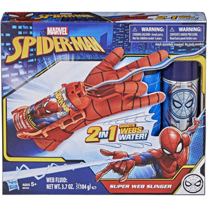 Marvel Spider-Man Super Web Slinger, 2-In-1 Shoots Webs or Water, Web Shooter Toy, Role-Play Toys, 5 Year Old Boys and Girls and Up (Amazon Exclusive)