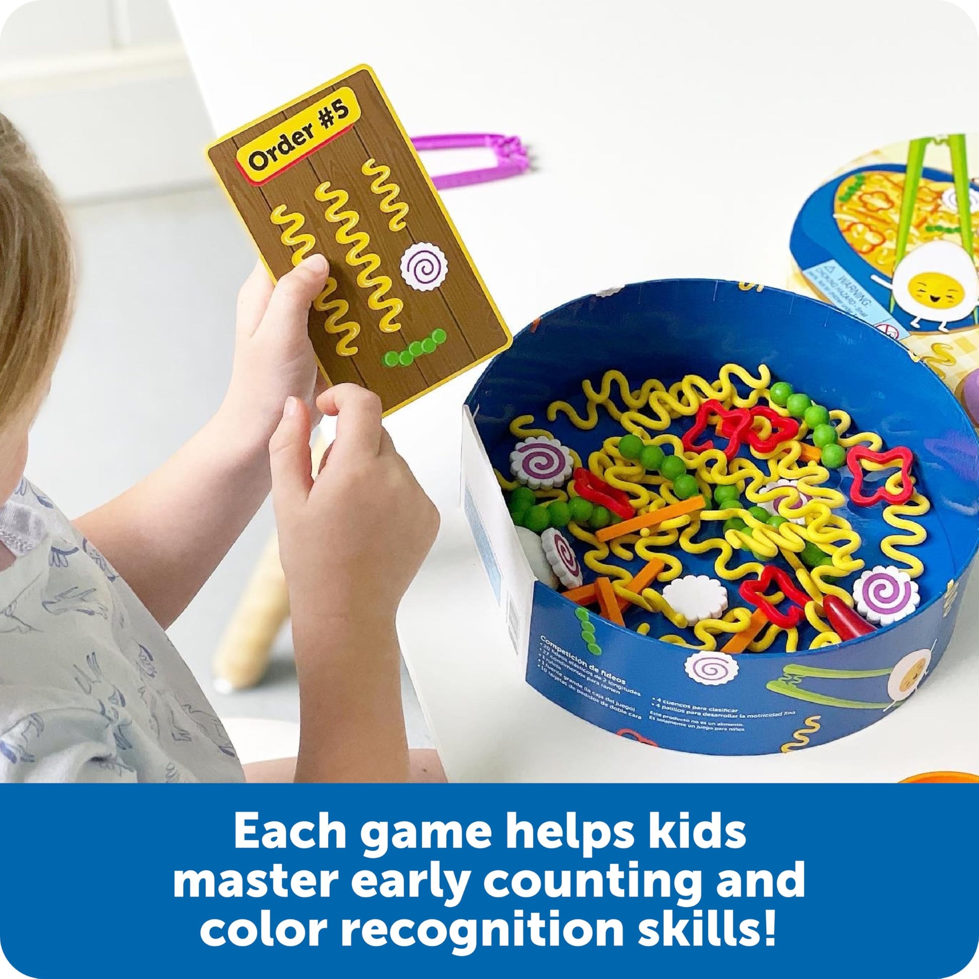 Buy now Learning Resources Noodle Knockout! Fine Motor Game Math Busy Board Sensory Bin STEM Toys, Ages 4+ at indiglob india