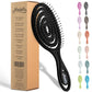 Buy now Ninabella Detangle Hair Brush for Women & Men - Does not Pull - Straightening Brushes for Straight & Curly Hair - Unique Spiral Detangling Hairbrush - Green Regular Black at indiglob india