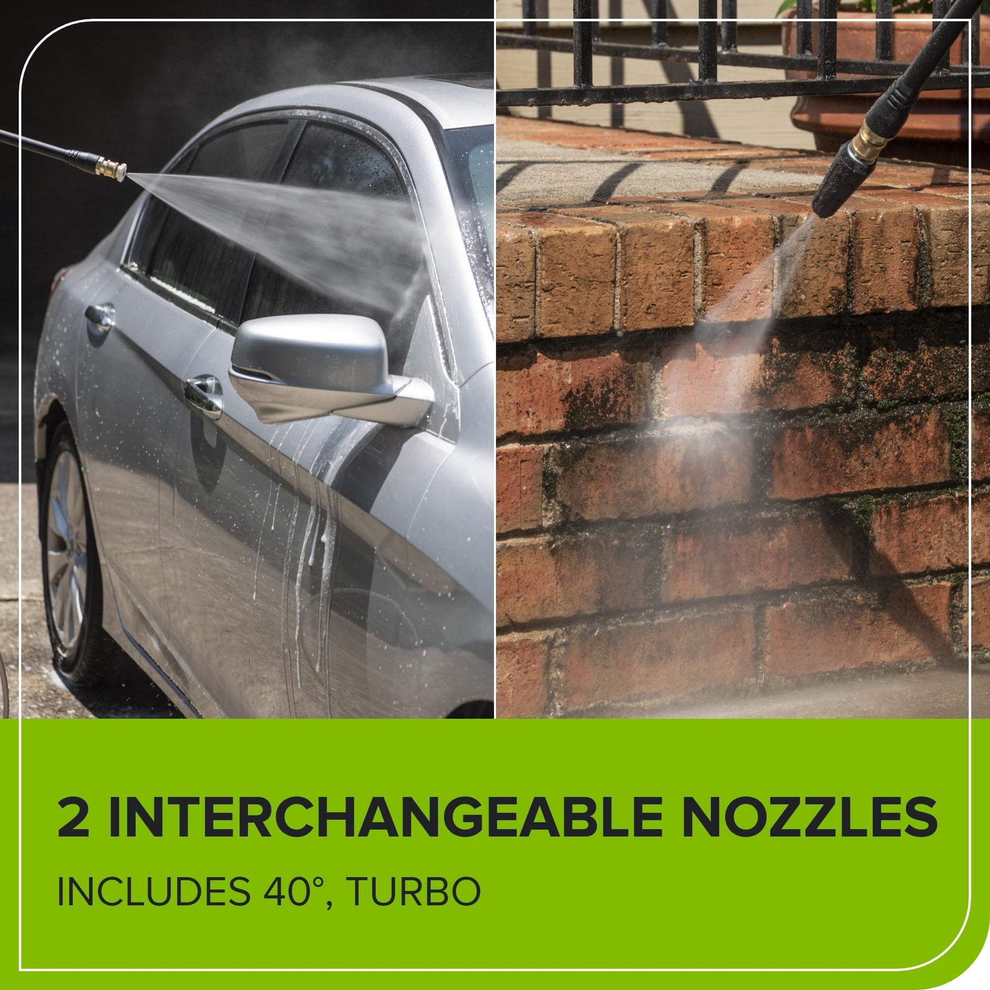 Buy now Greenworks 1800 PSI (1.1 GPM) Electric Pressure Washer PWMA Certified at indiglob india